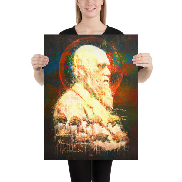 Charles Darwin - poster 18x24 JoeLatimer.com