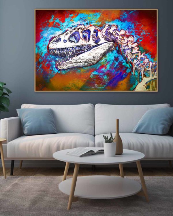 Joelatimer.com-Allosaurus-Before-us-Framed-Vertical 1080x1350