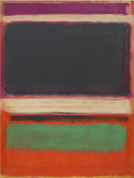 No.3/No.13 (Magenta, Black, Green on Orange) 1949 Museum of Modern Art (MoMA), New York City, NY, US