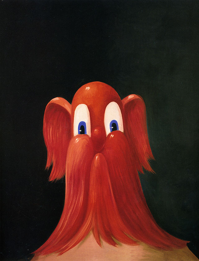Red Antipodular Portrait 1996. George Condo