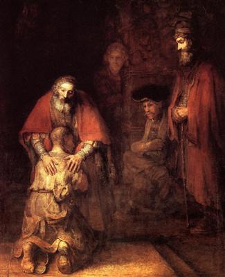 The Return of the Prodigal Son 1669Hermitage Museum, Saint Petersburg, Russia