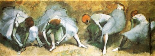 Dancers Tying Shoes 1883