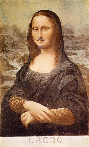 L.H.O.O.Q, Mona Lisa with Moustache 1919