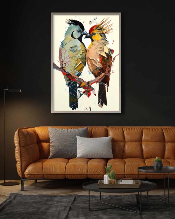 Love Birds Framed Vertical 1080x1350