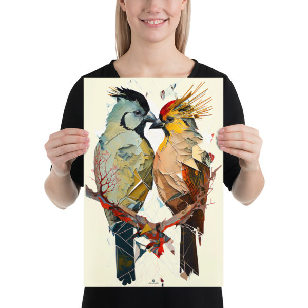 Love Birds Poster 12"x18"