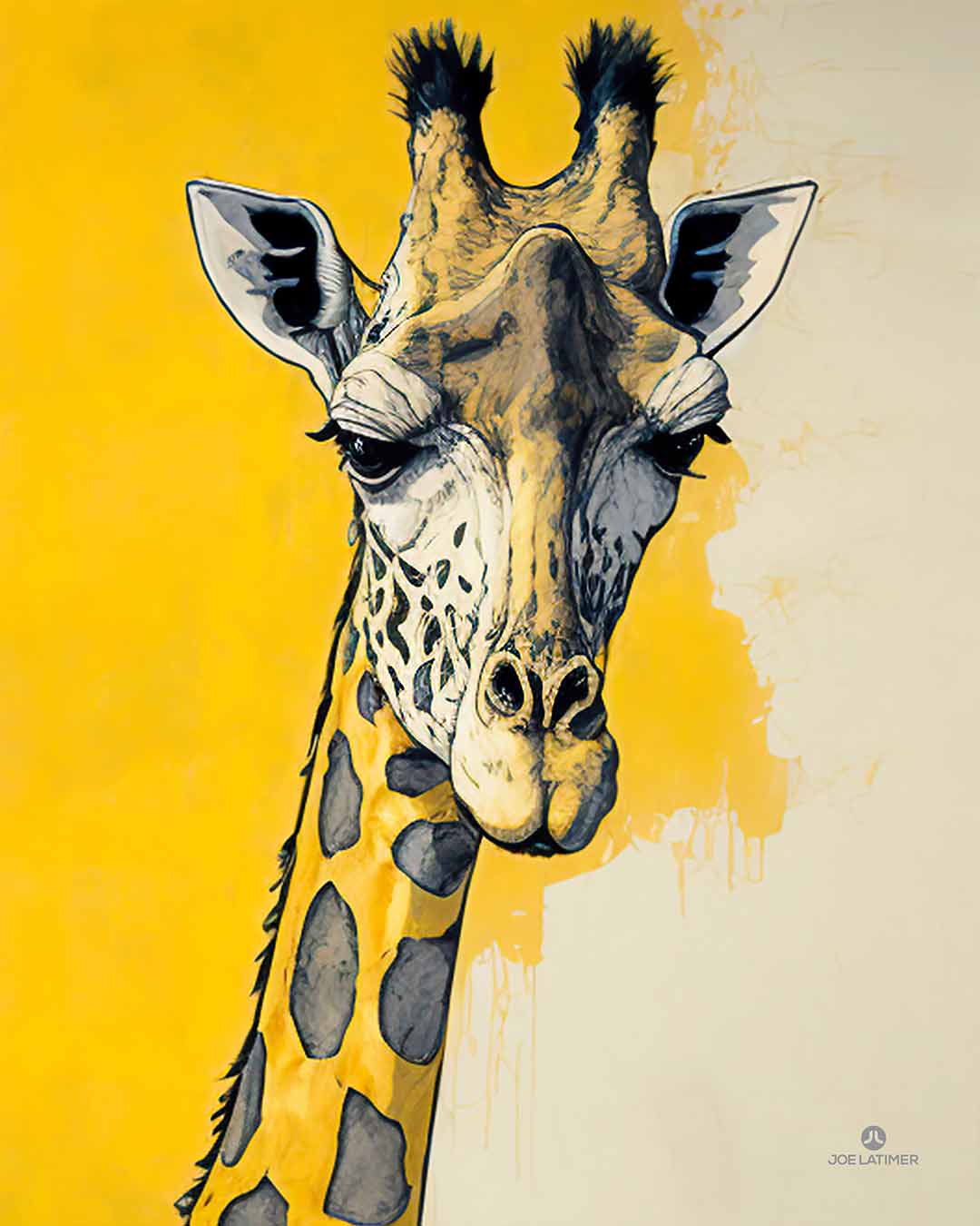 Poster - FL A Winter Giraffe Park, Artist Joe Creative Media Digital | | Latimer