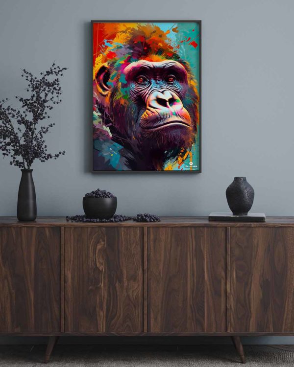 Gorilla 04 Framed Vertical 1080x1350