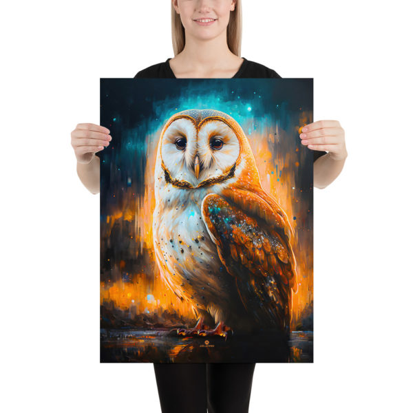 JoeLatimer.com-The Barn Owl (Tyto alba) -enhanced-matte-paper-poster-(in)-18x24