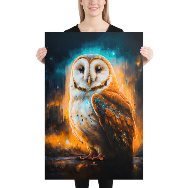 JoeLatimer.com-The Barn Owl (Tyto alba) -enhanced-matte-paper-poster-(in)-24x36