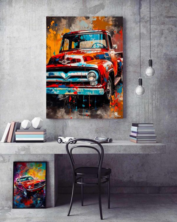 Classic Truck 04 Framed Vertical 1080x1350