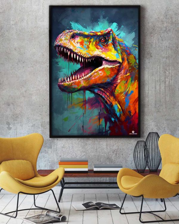 Tyrannosaurus Rex 04 Framed Vertical 1080x1350