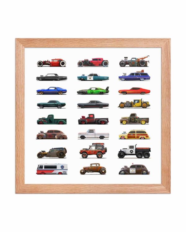 JoeLatimer.com - Joe's Auto Series - 12x12 Red Oak Framed Poster 03 1080x1350
