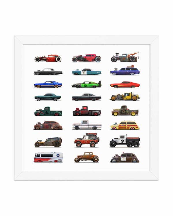 JoeLatimer.com - Joe's Auto Series - 12x12 White Framed Poster 02 1080x1350