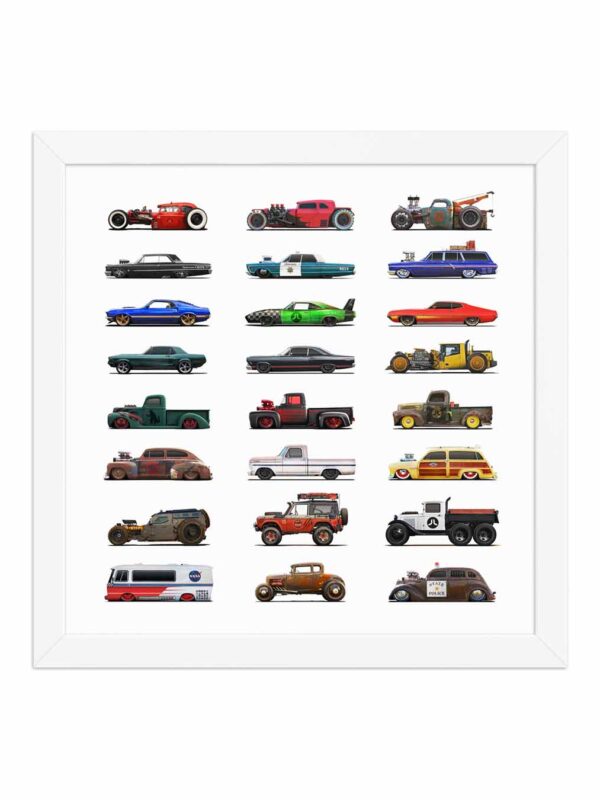 JoeLatimer.com - Joe's Auto Series - 12x12 White Framed Poster 02 1080x1350
