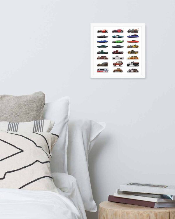 JoeLatimer.com - Joe's Auto Series - 12x12 White Framed Poster 05 1080x1350