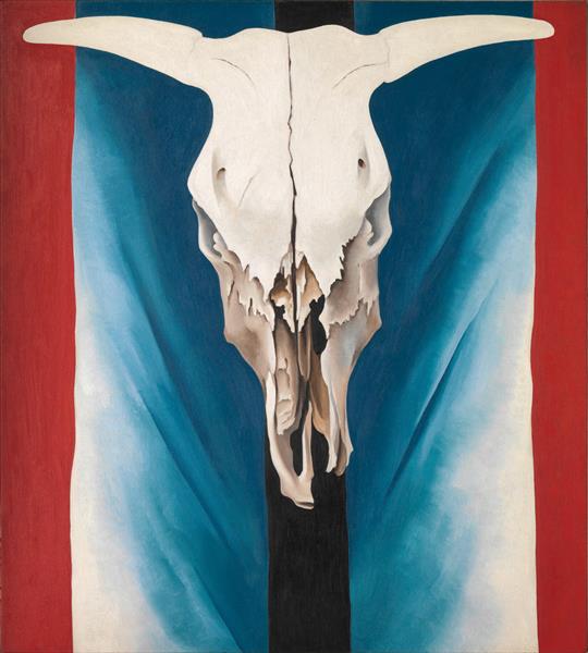 Cow’s Skull: Red, White, and Blue (1931)