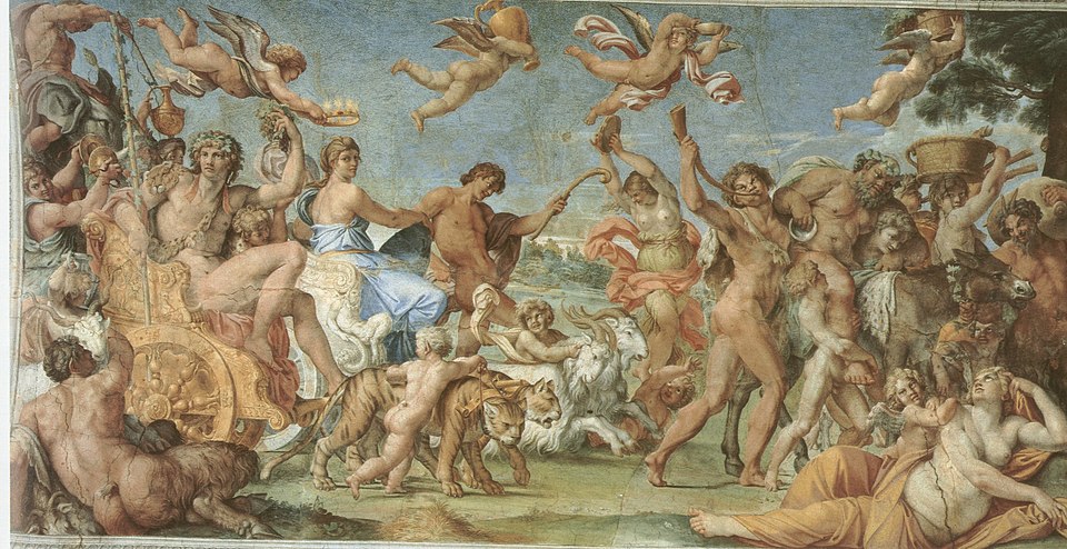 The Triumph of Bacchus and Ariadne (1597-1608) by Annibale Carracci